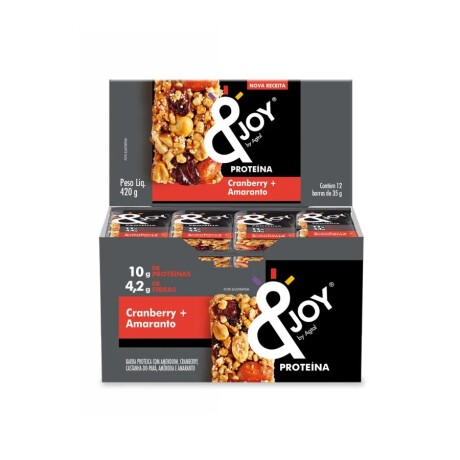 Barra de Proteínas Joy AG006 Mixed Nutz sin Gluten 30GR CRANBERRY-ARANDANO