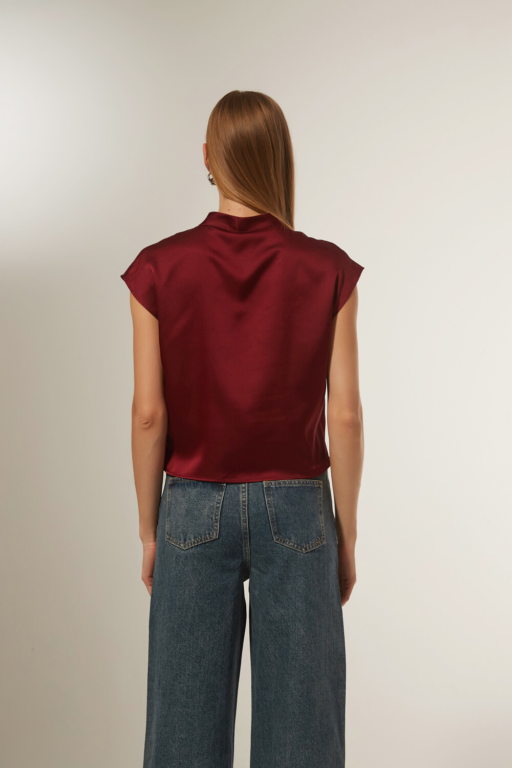 Blusa Lujane Bordeaux Oscuro