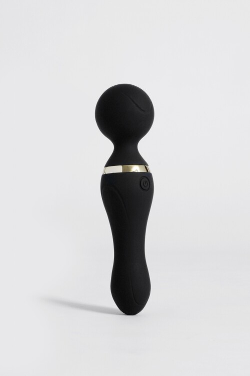 Vibrador recargable USB y/o masajeador de cuello negro