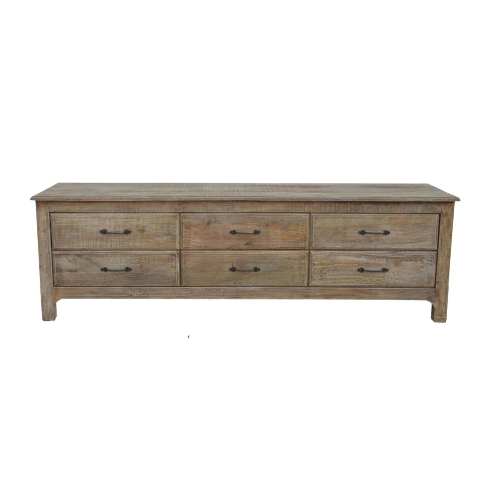 MUEBLE PARA TV MADERA NATURAL-BEIGE RIO NATURAL