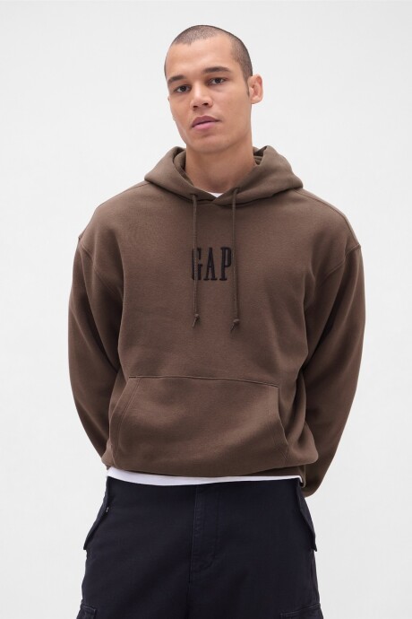 Canguro Logo Gap Oversized Hombre New Brown661