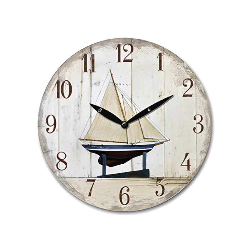 Reloj Analógico de Pared en MDF con Estampado Selecta 29cm Reloj Analógico de Pared en MDF con Estampado Selecta 29cm