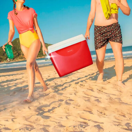 Conservadora Térmica de 75 Litros Mor Playa Camping Viajes Rojo