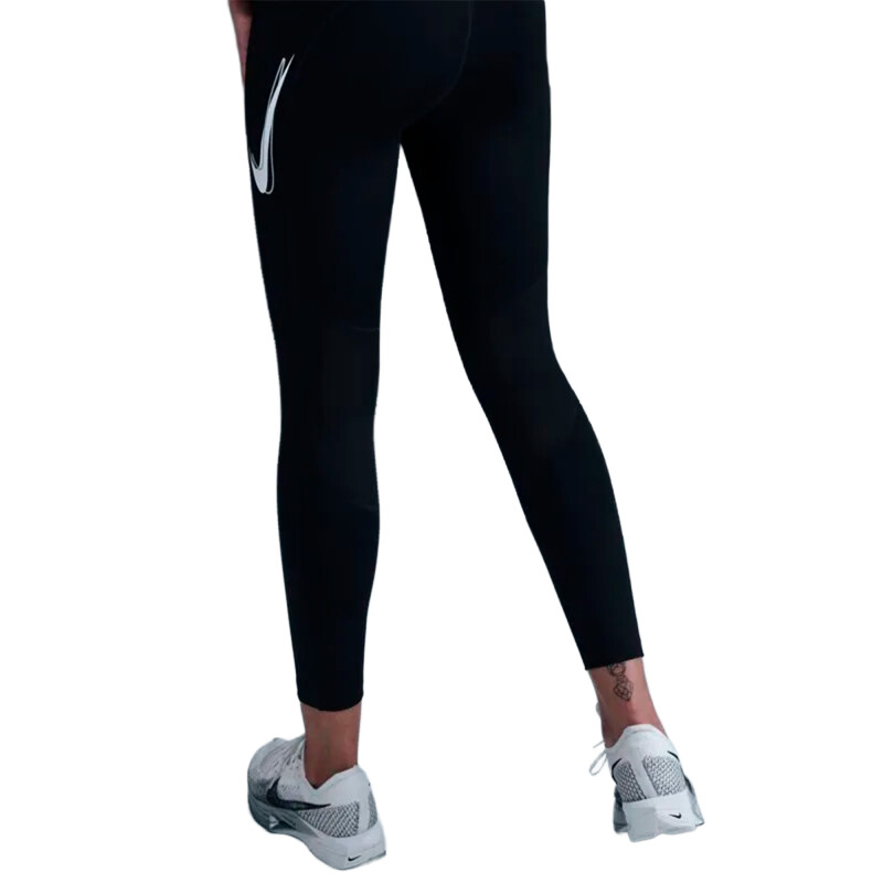 Calza Nike FAST DF MR 7/8 TGT SW de Mujer - HV8555-010 Negro