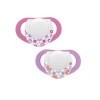 Set x2 chupetes chicco 6 a 12m rosado