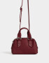 Bowling Noche Cartera Bowling Con Tachas - Rojo Burdeaux