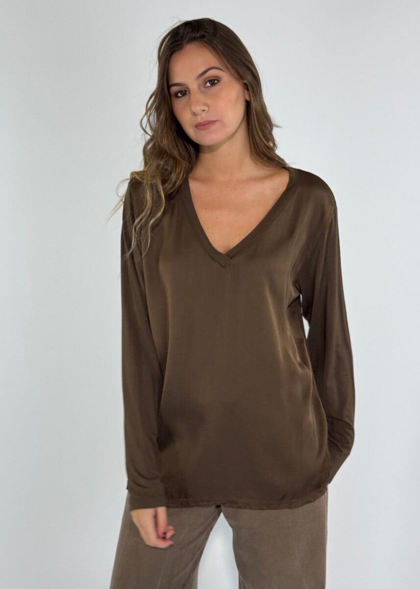 BLUSA GAIA - MARRON 