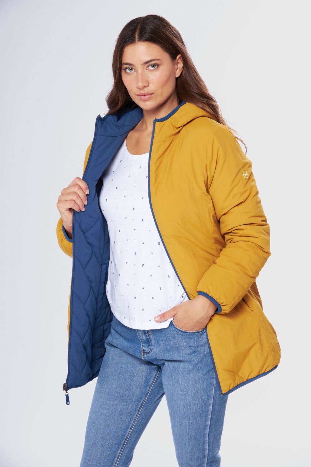 CAMPERA REVERSIBLE Azul