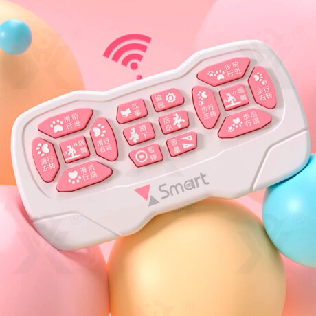 Mascota Robot Inteligente Control Remoto Con Sonido Rosa