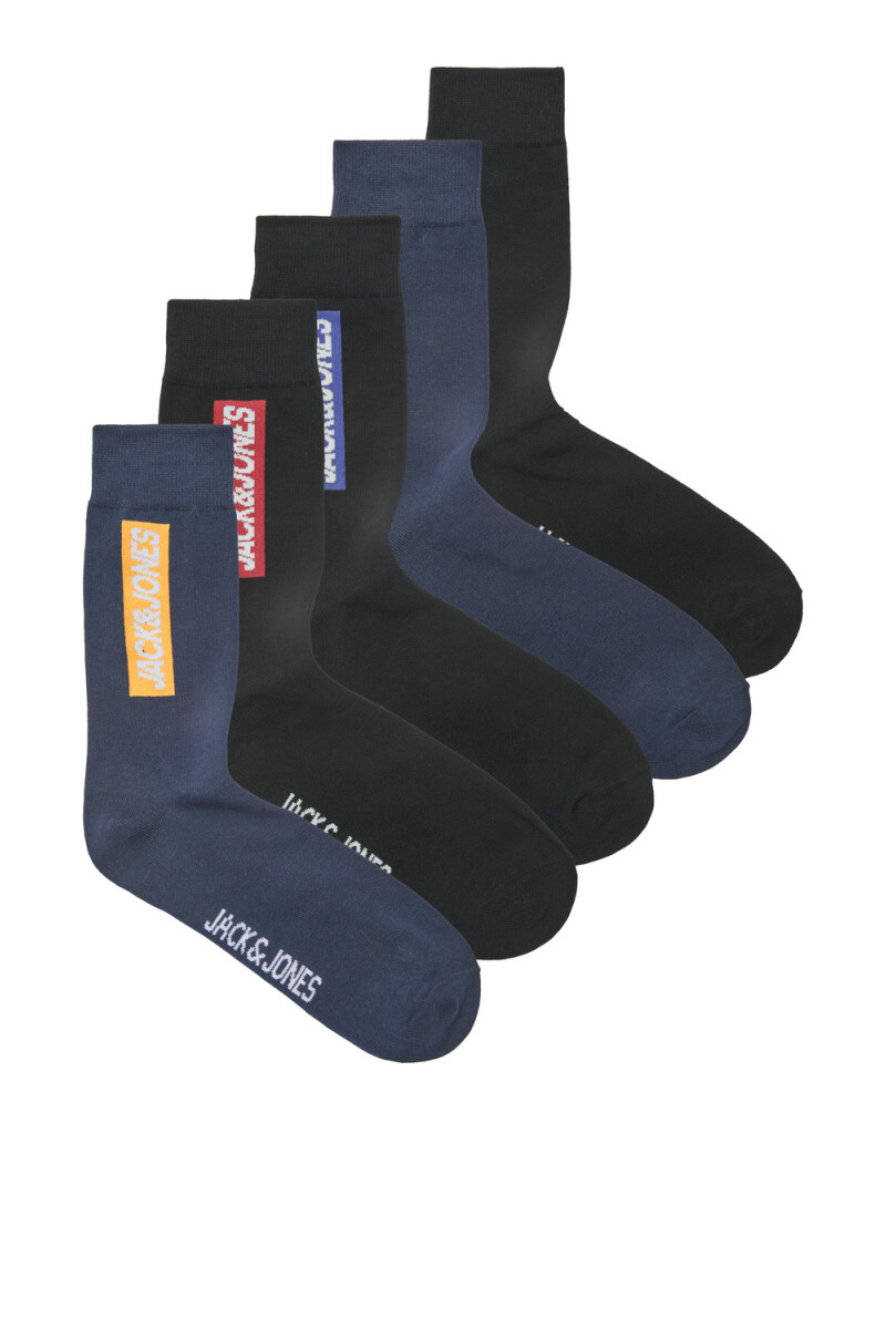 PACK "STREET" 5 CALCETINES LOGO Black