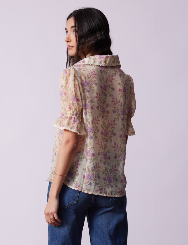 Blusa Printed MULTI/BEIGE