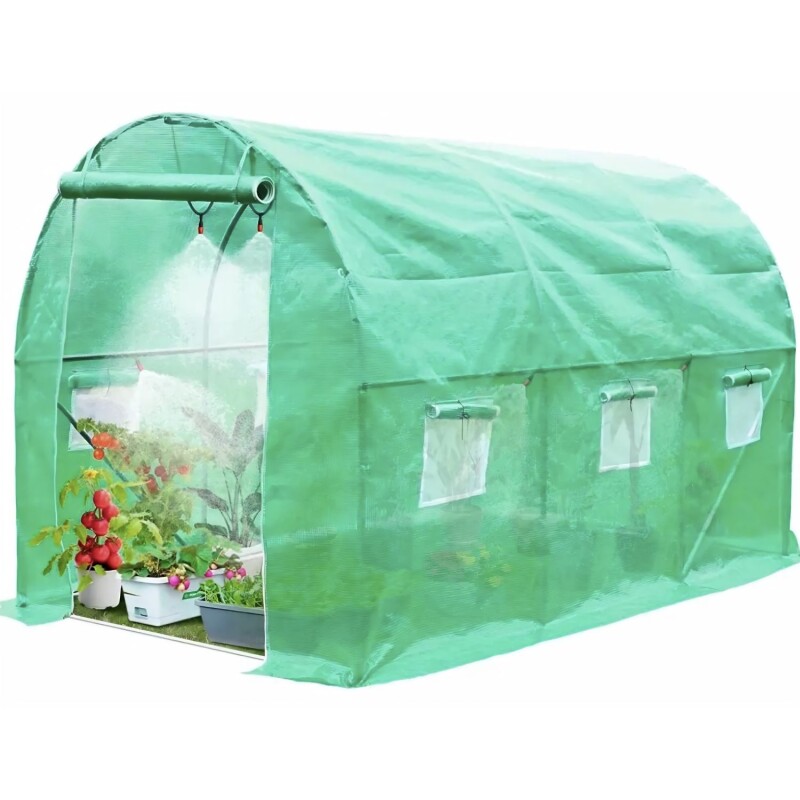 Invernadero Portátil De 3x2 Ecodrop Fácil Armado Filtro Uv Verde