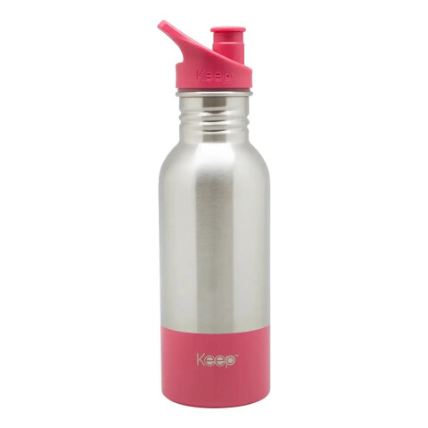 Botella Keep Caramañola Aluminio 600ml Rosa