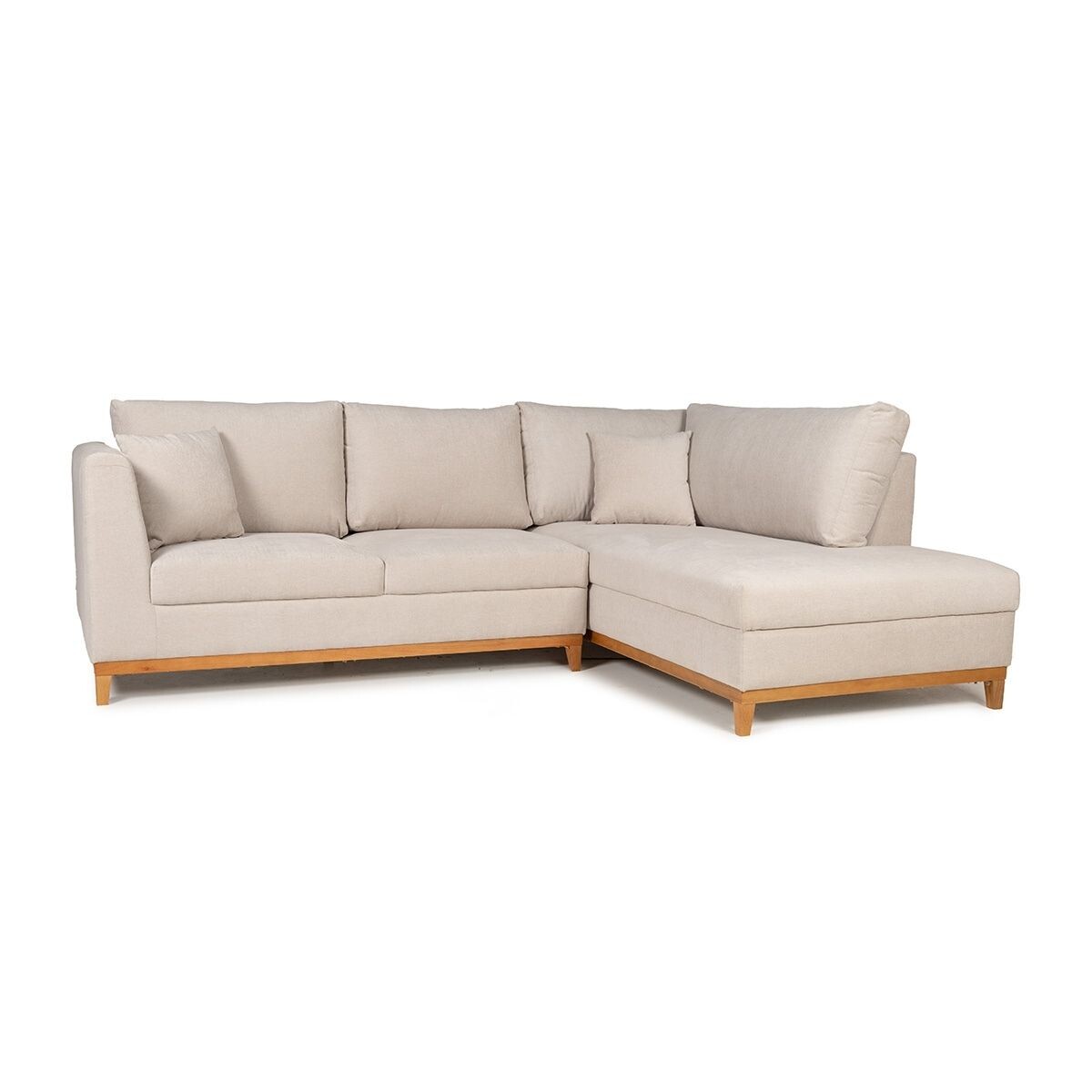 Rinconera Belfast - Tela Microfibra - Chaise derecho - 2203 (Beige) 