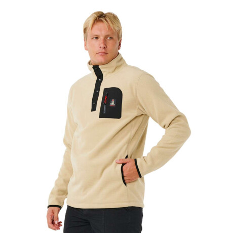 Buzo Rip Curl Search Polar Fleece Crew Beige