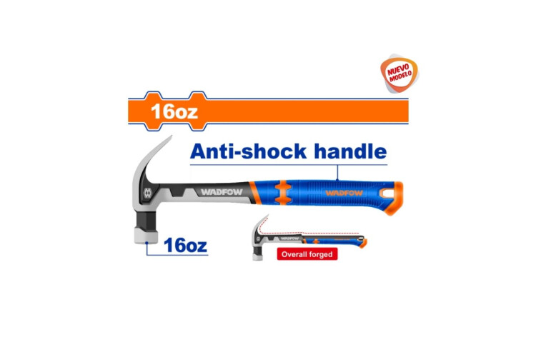 MARTILLO UÑA 450G ACERO FORJADO MANGO ANTISHOCK MARTILLO UÑA 450G ACERO FORJADO MANGO ANTISHOCK