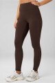 Leggings Cold Weather High-Waisted Pocket Mujer Cacao