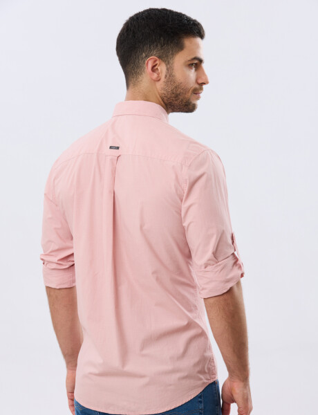 CAMISA CUADROS DE ALGODÓN Rosa