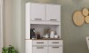 Kit mueble de cocina Pop Plus 4 puertas 2 cajones Blanco
