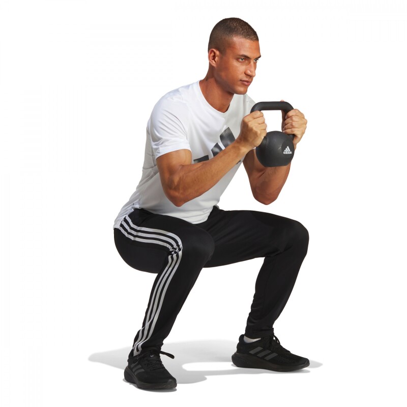 Pantalón Largo Train Essentials 3-Stripes Joggers de Hombre Negro
