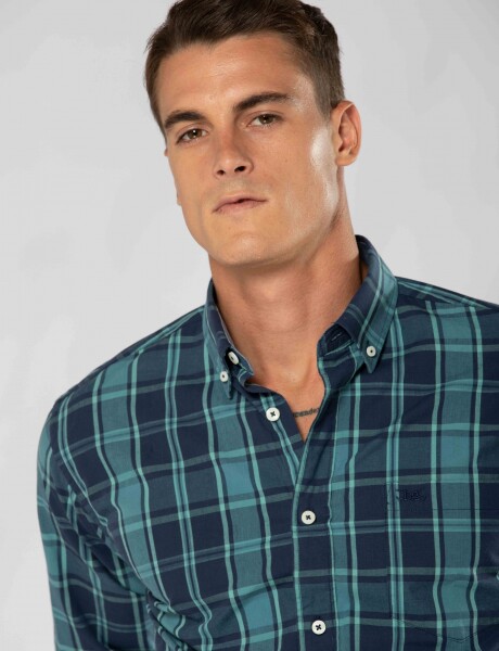 CAMISA A CUADROS Verde