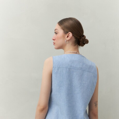 CHALECO MIKE Azul Melange