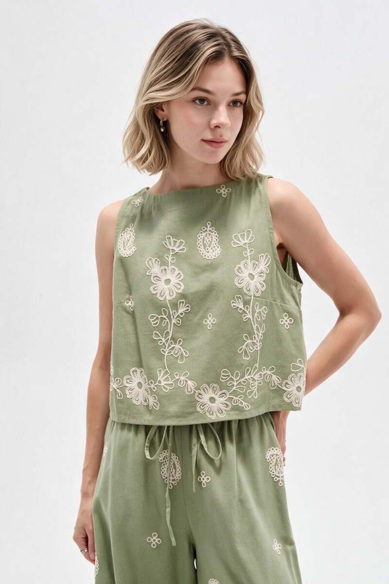Musculosa Ferae - Verde Grisaceo 