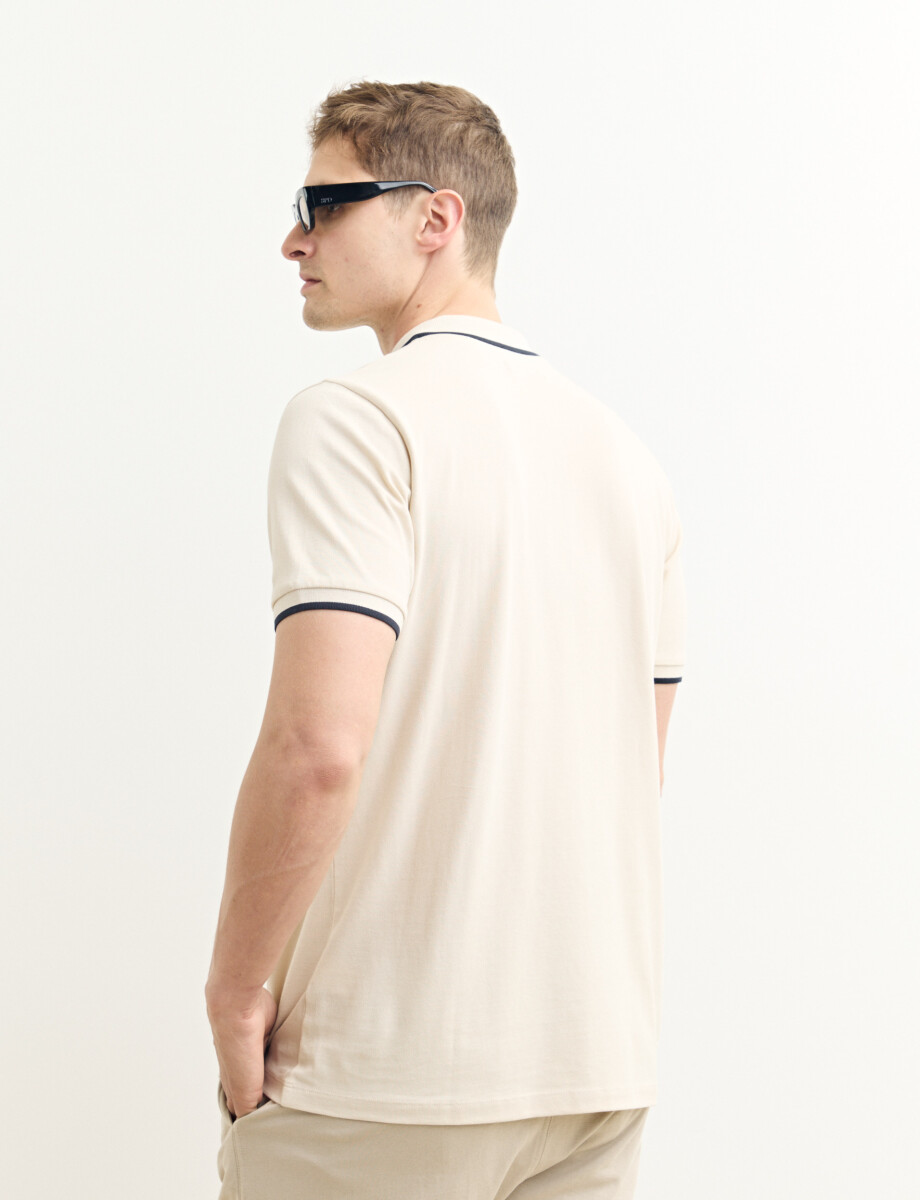 520976 REMERA HARRINGTON LABEL Natural