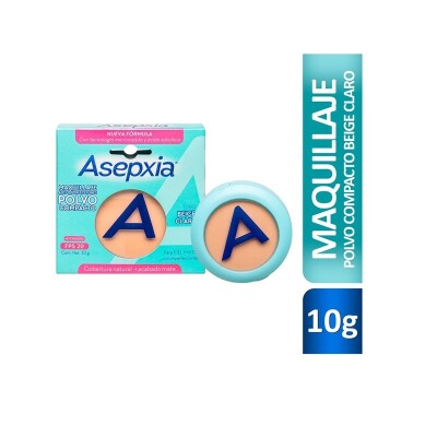 Maquillaje Asepxia Polvo 10 Grs. - Beige Claro Maquillaje Asepxia Polvo 10 Grs. - Beige Claro