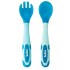 Set cubiertos flexibles termicos BUBA celeste