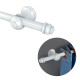 Barrote Cortina 3,50m 28mm + 2 soporte Blanco BLANCO