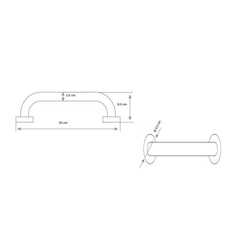 Agarradera Cromada 30Cm 000
