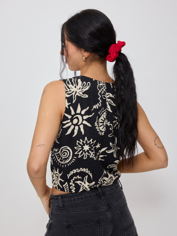 TOP CHENY RUSTY Negro
