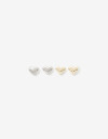 Aros Sets Metal Set De Aros Pasantes Biplating - Combinacion Bicolor