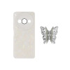 Protector para Xiaomi Redmi A3 diseño marmol con mariposa Protector Para Xiaomi Redmi A3 Diseño Marmol Con Mariposa
