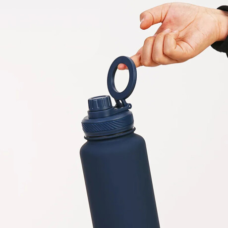Botella Deportiva 960 Ml magética para celular Acero inoxidable Azul