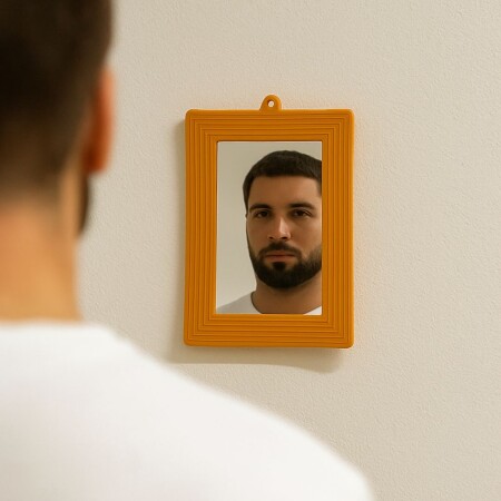 ESPEJO DE BAÑO N°12 NARANJA