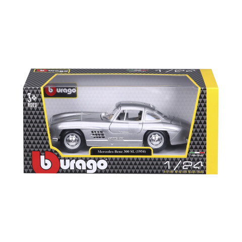 Auto de Colección Bburago Escala 1:24 MERCEDES BENZ PLATA