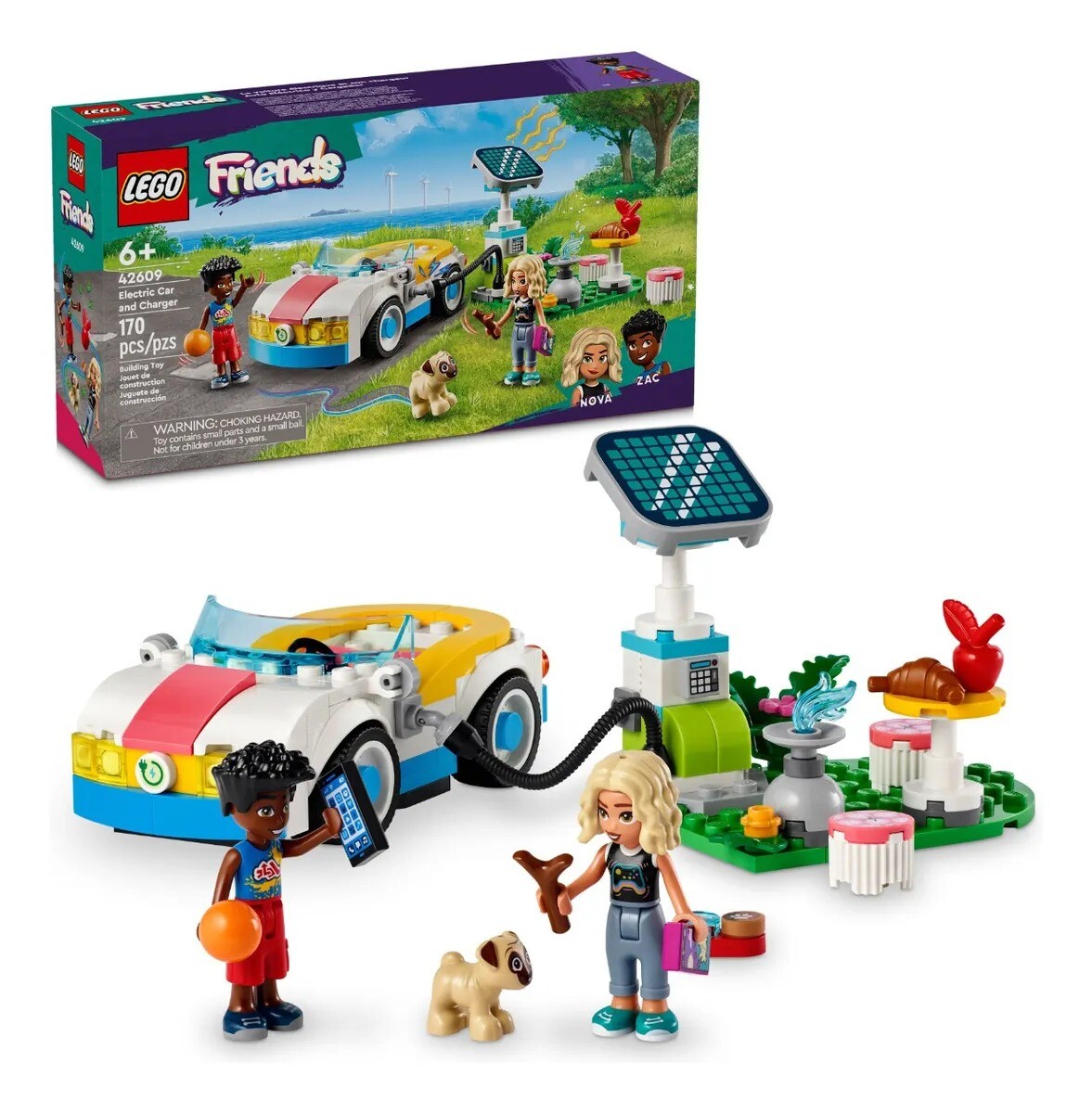 Lego Friends Coche Eléctrico Y Cargador 