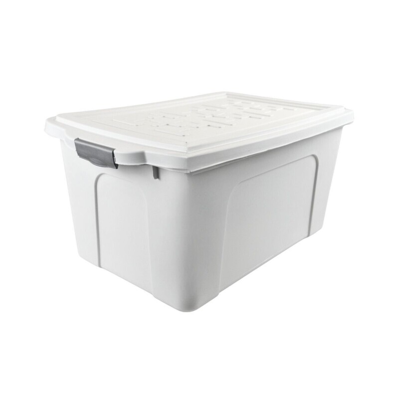 Caja organizadora 70lts con tapa BLANCO
