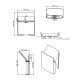 BACHA TIPO PEDESTAL DE LOZA 72X43.4X100 BLANCO MATE AQUALIA 000