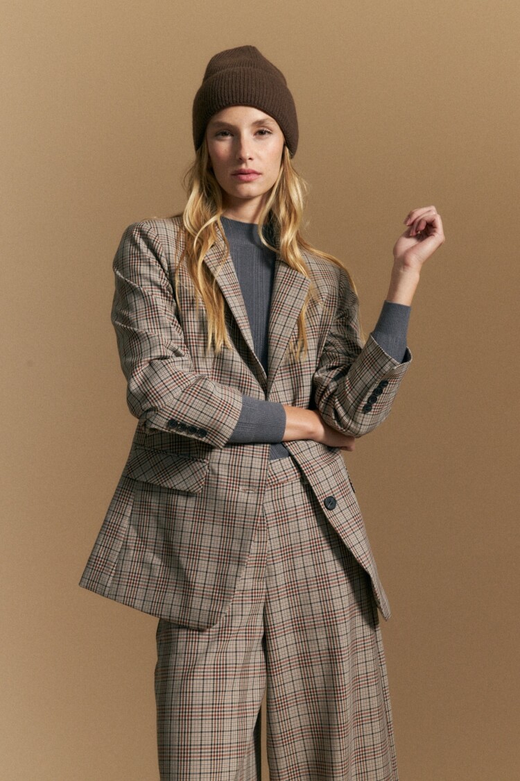 POLERA GALATEA Gris Osc Melange