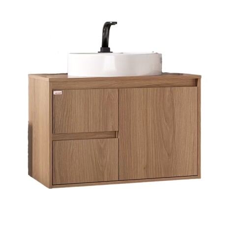 Mueble de baño suspendido Nicole catedral 78cm con Bacha de Loza Mueble De Baño Suspendido Nicole Catedral 78cm Con Bacha De Loza