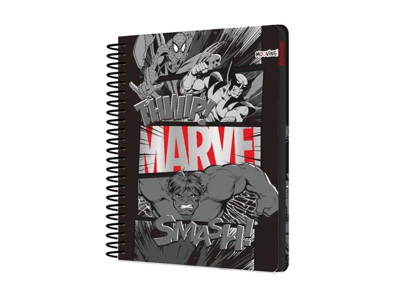 Cuaderno Mooving Carta 96 hojas Marvel - Marvel Negro 