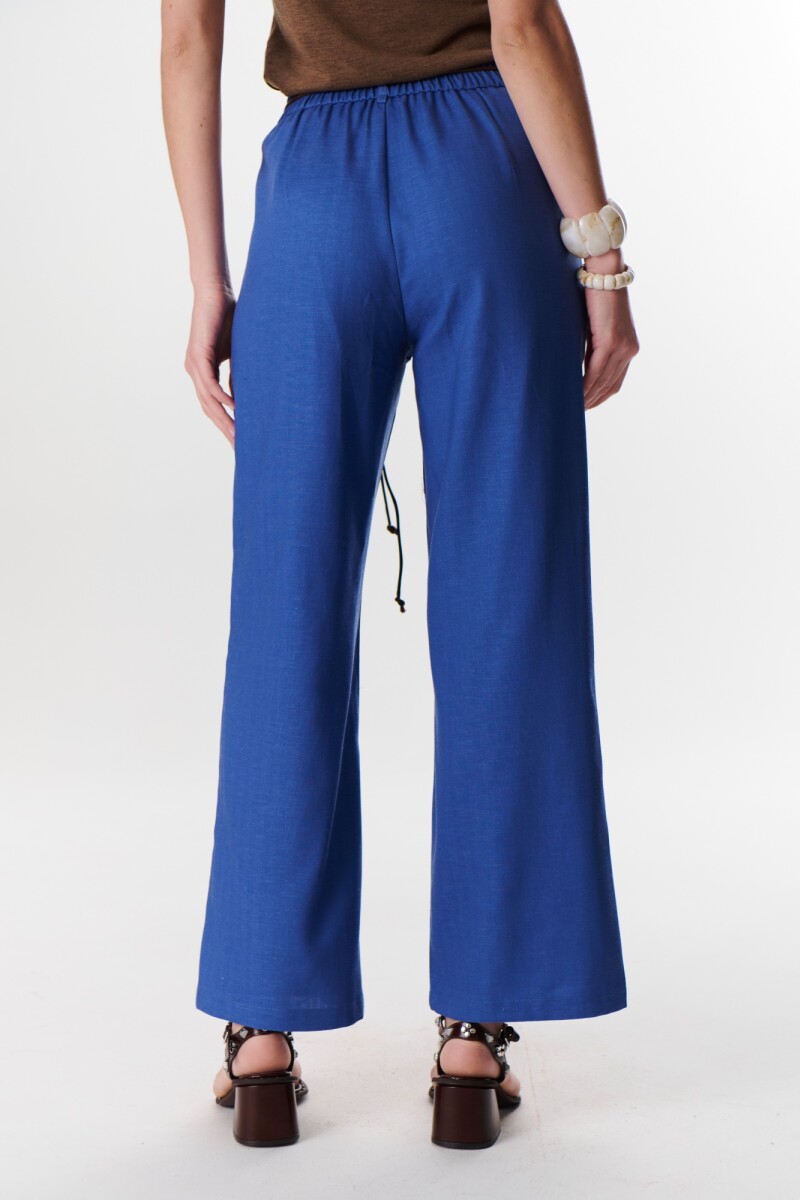 PANTALON LINO LYRIO AZUL