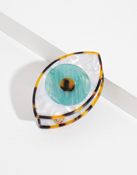 Broche Acrilico Broche Acrílico De Ojo - Combinacion Tricolor