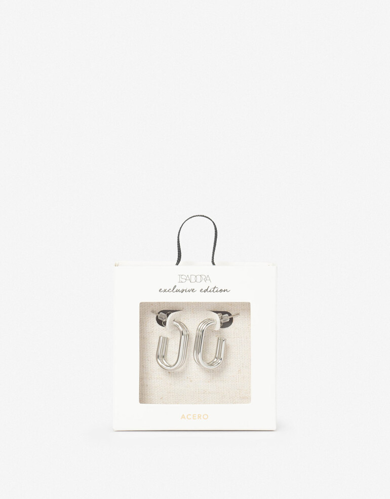 Aros Argollas Metal Argollas De Acero - Plateado