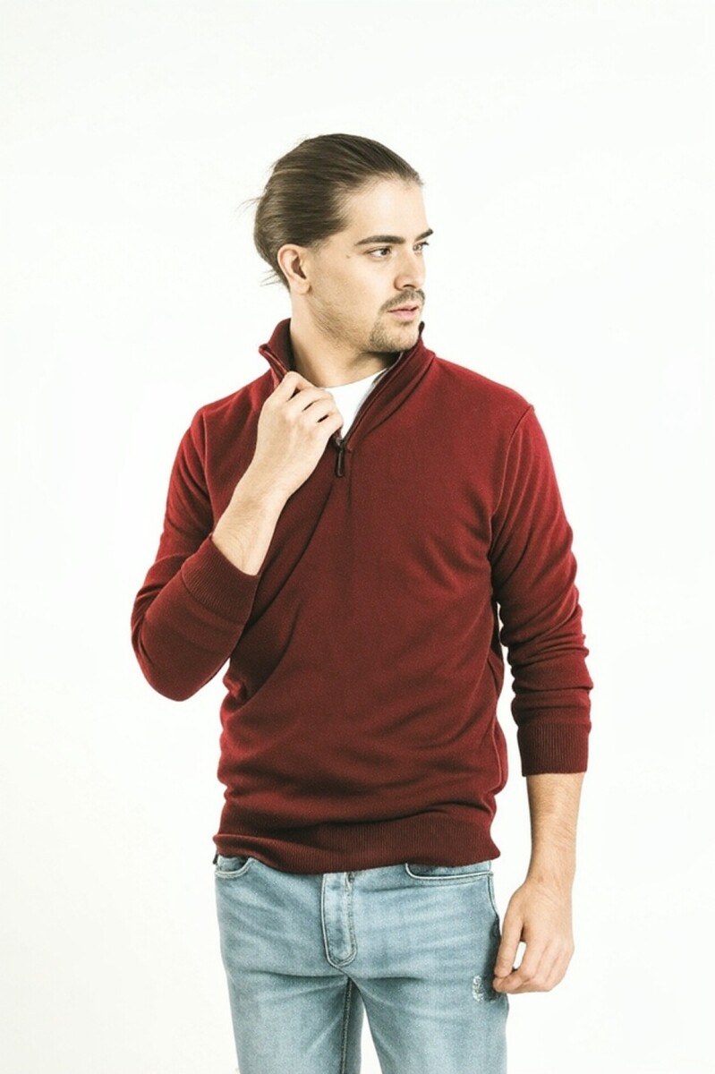Remera con cierre - Wine 