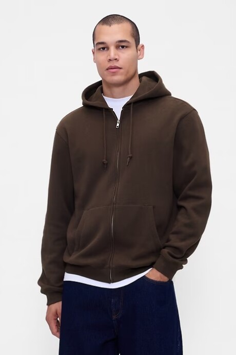 Canguro Con Cierre Hombre Subtle Brown