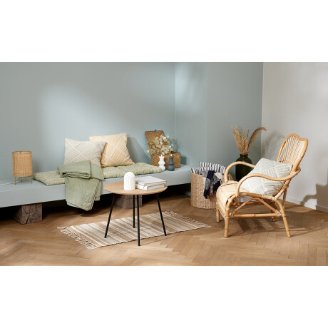 Mesa Auxiliar Nybo Ø55 Roble/Negro